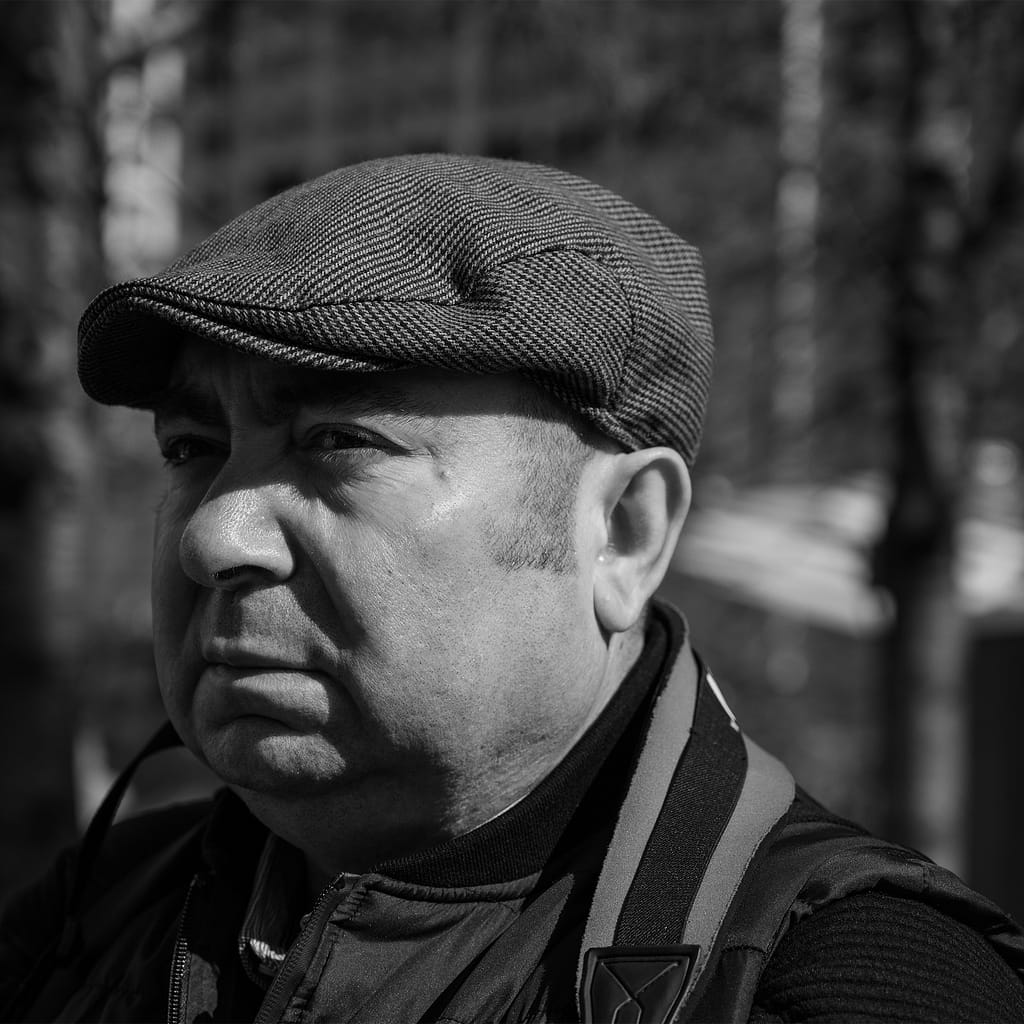 a man wearing a hat