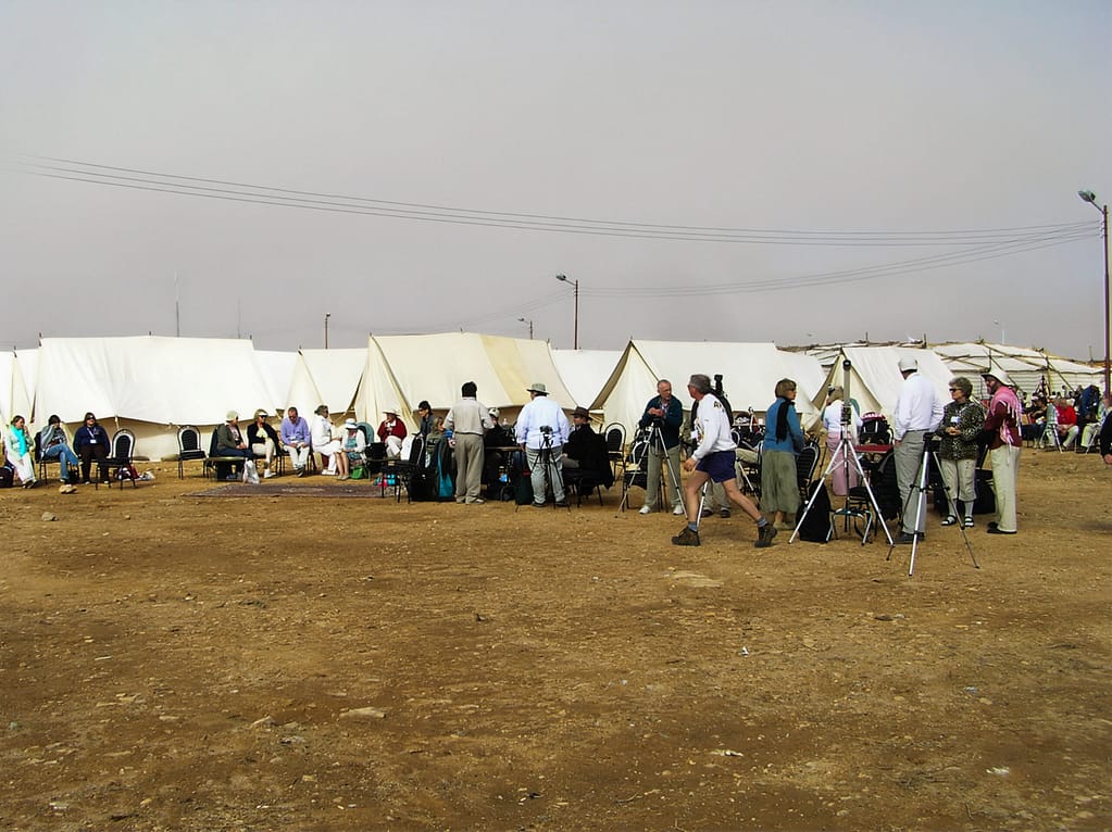Egypt Eclipse Tour Photographers base camp